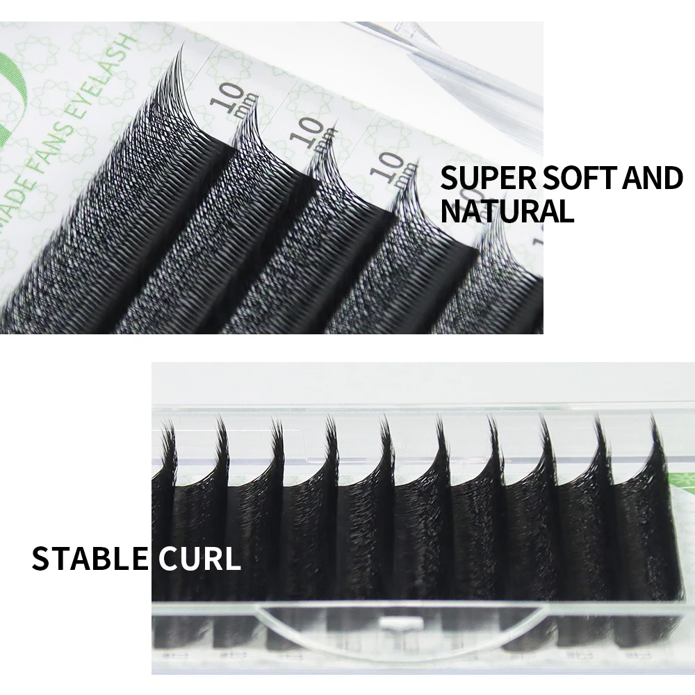 GAHAMACA Cilios W 4D 5D W-shaped Eyelash Extension Automatic Flowering W Lashes C/D Curl High Quality Individual Fake Eyelashes