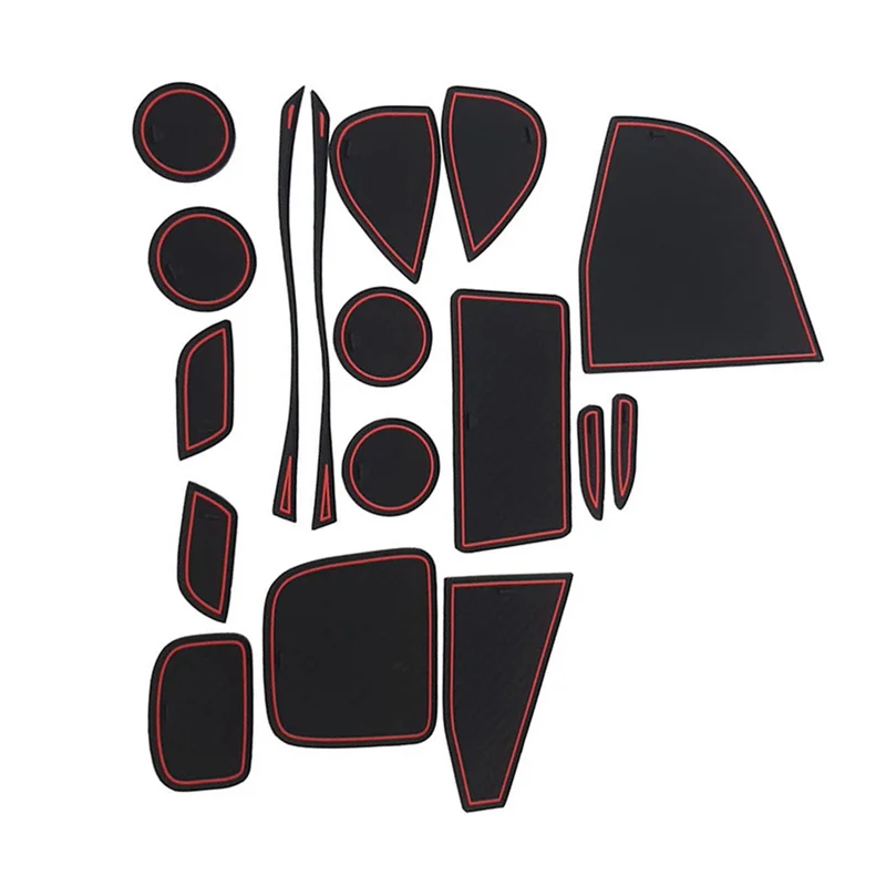 17Pcs Gate Slot Pad for Toyota Yaris Cross Accessories Interior Non-Slip Anti Dust Cup Holder Inserts