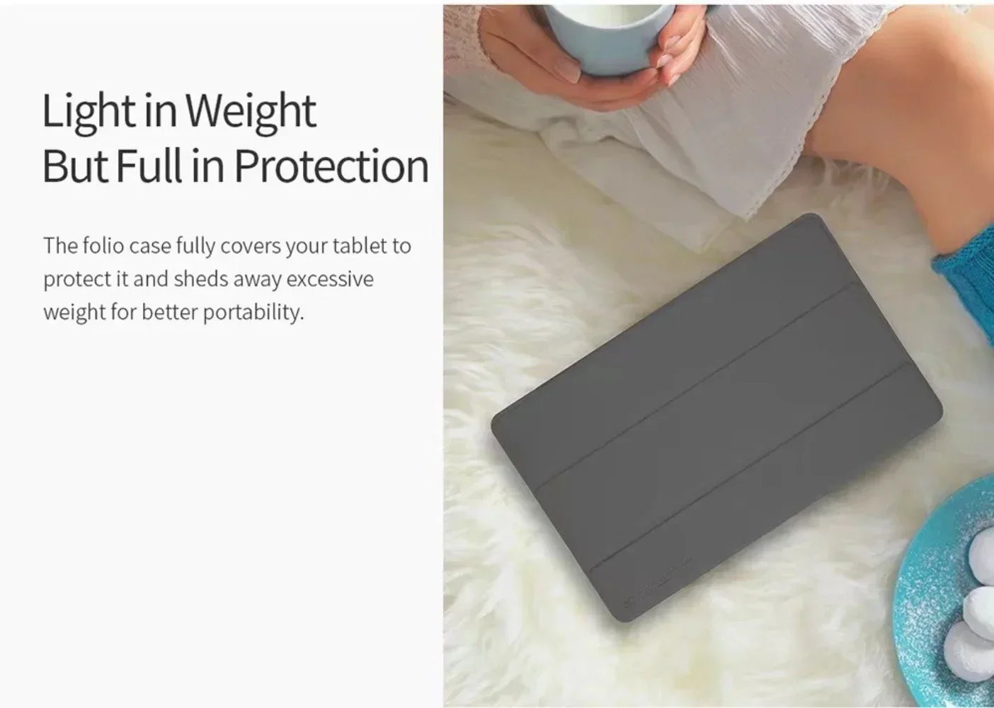 Premium PU Leather Folding Stand Smart Case for 10.5 Tablet – Sleek and Durable Design