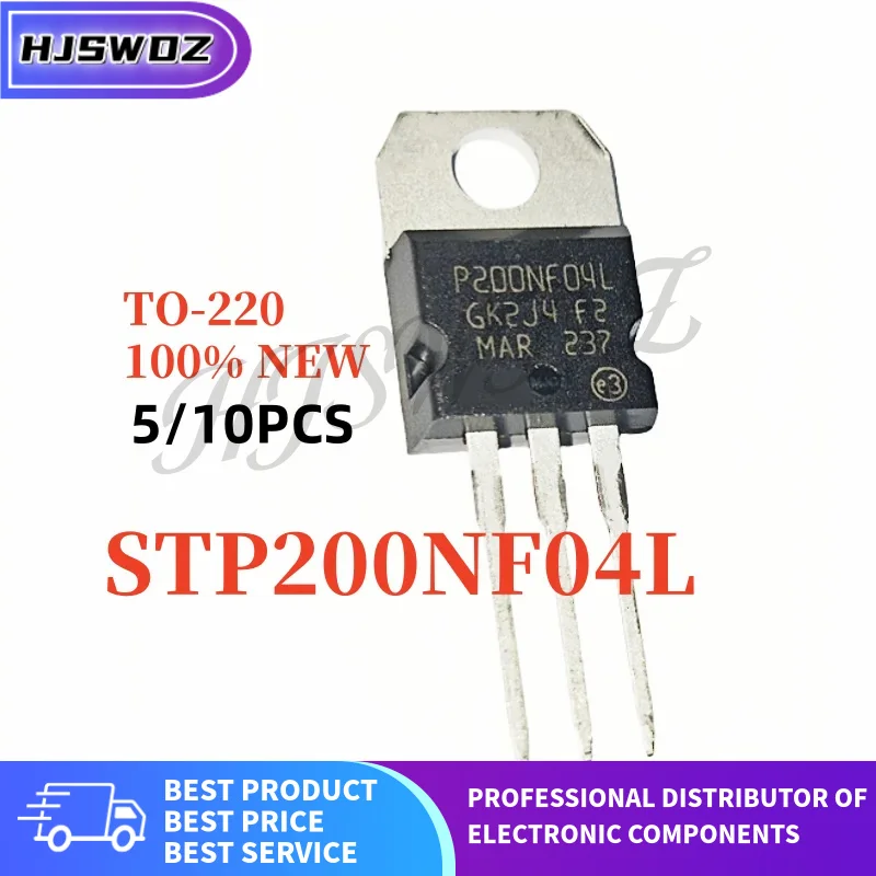 5PCS-10PCS Brand New STP200NF04L P200NF04L P200NF04 TO-220 N-Channel MOSFET Field effect tube In Stock - 502