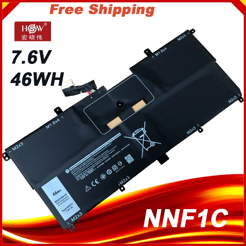 Bateria Original do Portátil Nnf1c Hmpfh Dell Xps 13 9365 Xps13-9365-d1805ts D1605ts N003x9365-d1516fcn Np0v3 P71g00 Novo