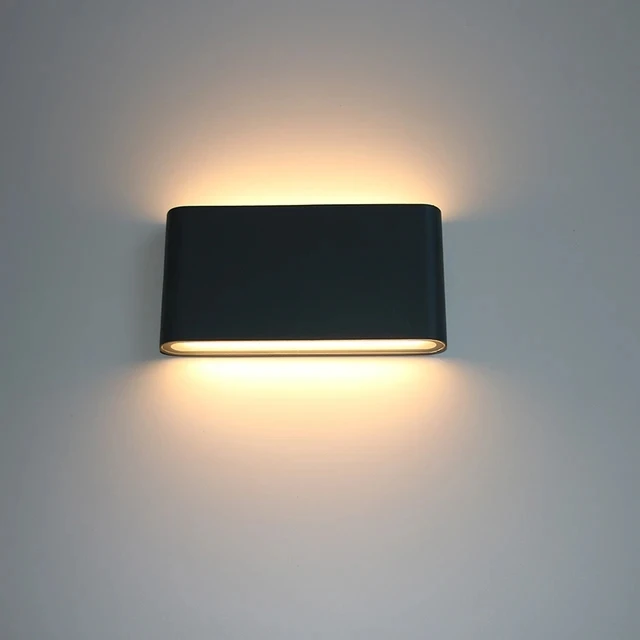 6W 12W LED Wall Lamp Outdoor Waterproof Garden Lighting Aluminum AC86-265V Indoor Bedroom Living Room Stairs Wall Light