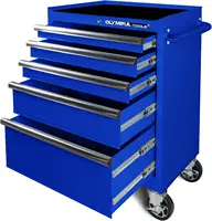 5-Drawer Tool Chest 27-Inch Rolling Metal Tool Storage Cabinet with Casters Locking System Drawer Liner 600 lbs Load Capacity 1