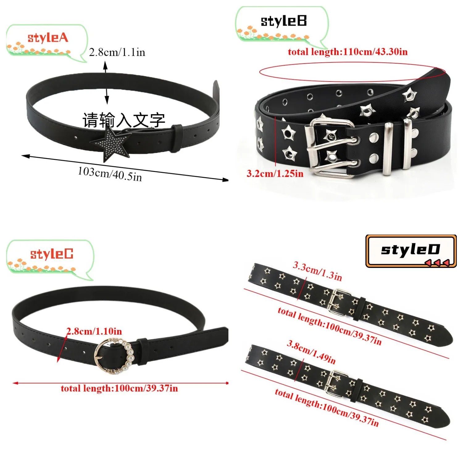 Star Rhinestone Belt For Women Fashion Y2k Waist Strap Female Girl Jeans Dress Trouser Decorative Waistband Accessories