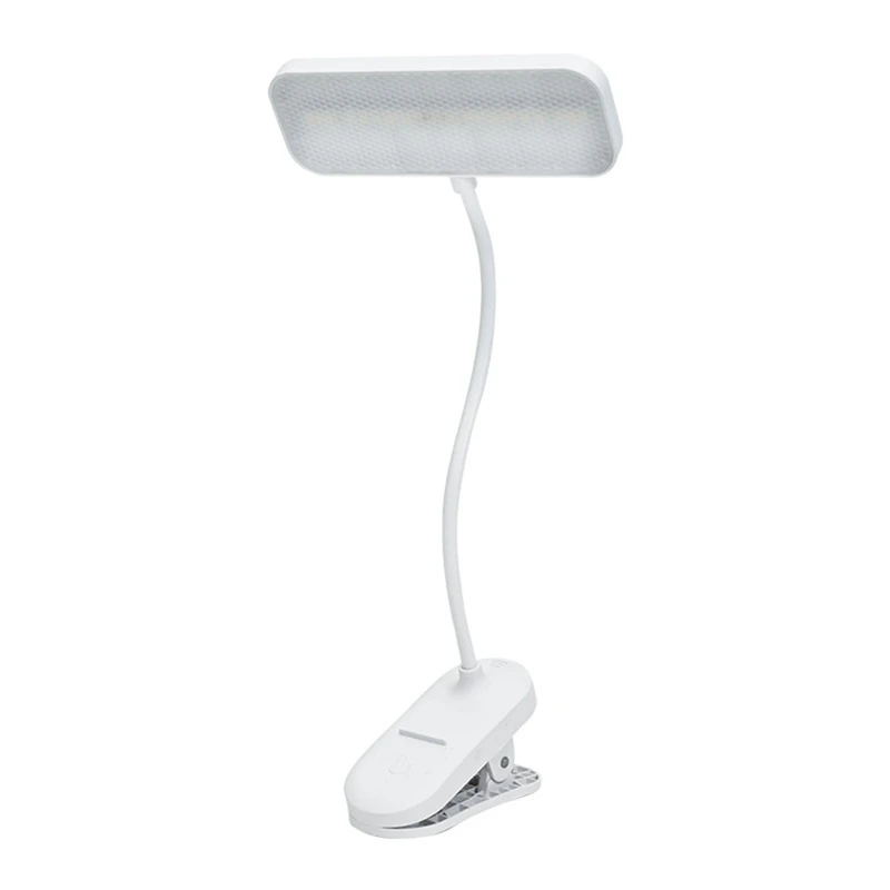

Eye-Caring LED Book Light With Adjustable Brightness & Color Modes, USB Rechargeable Reading Lamp Durable Easy Install