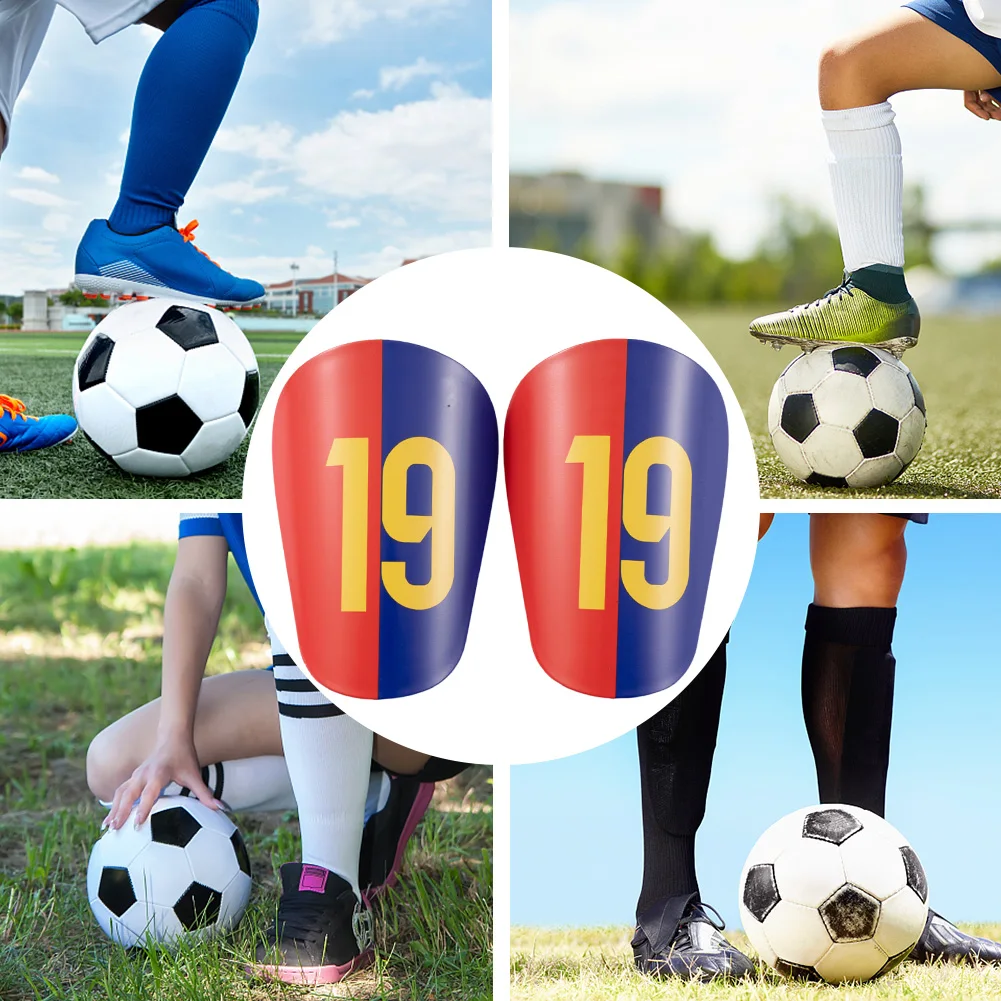 2pcs Mini Soccer Shin Guards Shock Absorbing Football Shin Pads Lightweight Soccer Extra Mini Guards for Kids Youth Adults