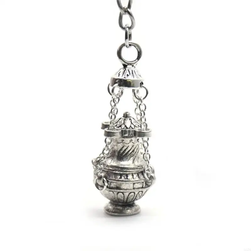 920L  Christian  Burners Keychain Censer Key Chain Ornament Charm for Car Church Handbag Decoration Souvenirs Gift 3