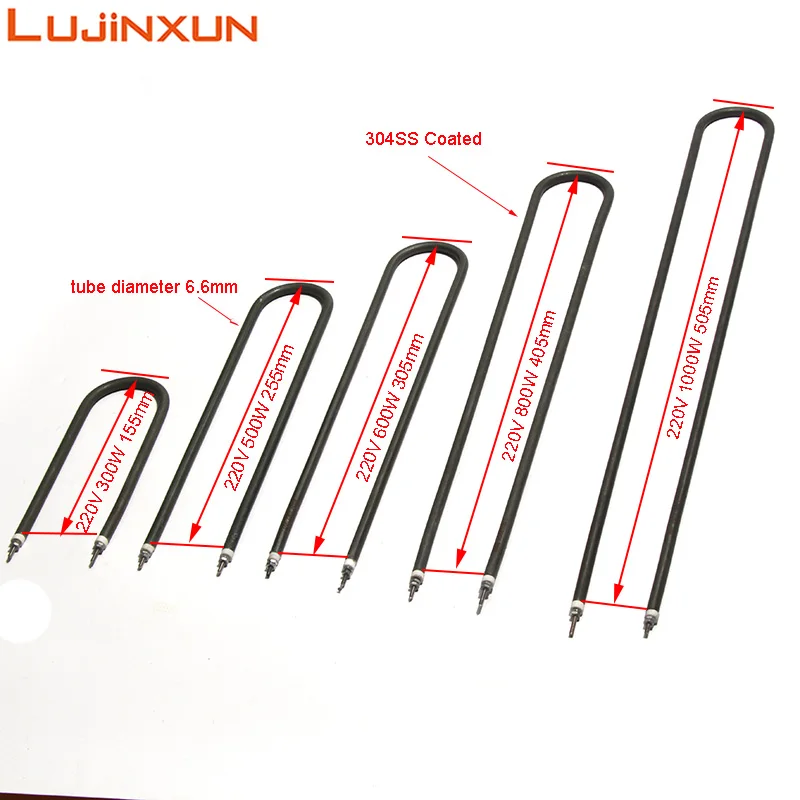Description Picture 3 of itemLUJINXUN 220v Electrical Oven Straight Tubular Heating Element 8mm Air Spare Resistance Flexible Heater 300w 400w 500w 1pc