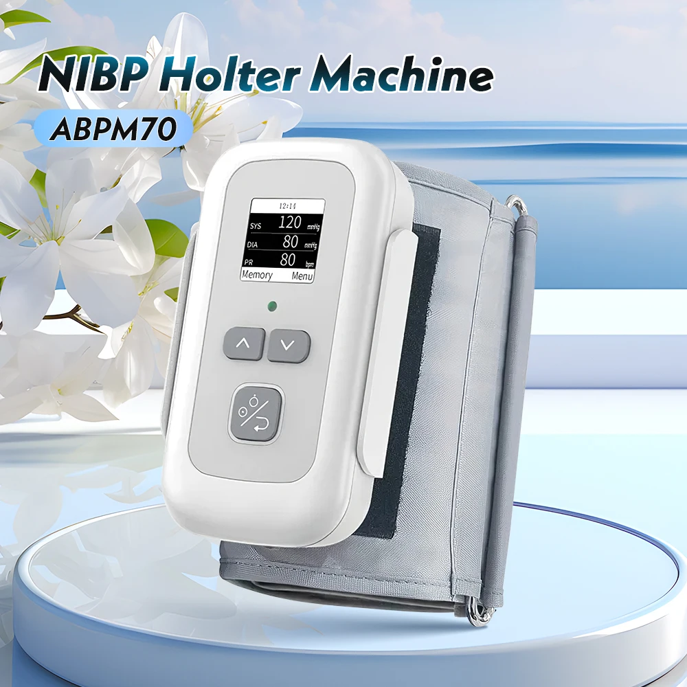 CONTEC Ambulatory Blood Pressure Monitor 24h Upper Arm NIBP Holter Machine ABPM70