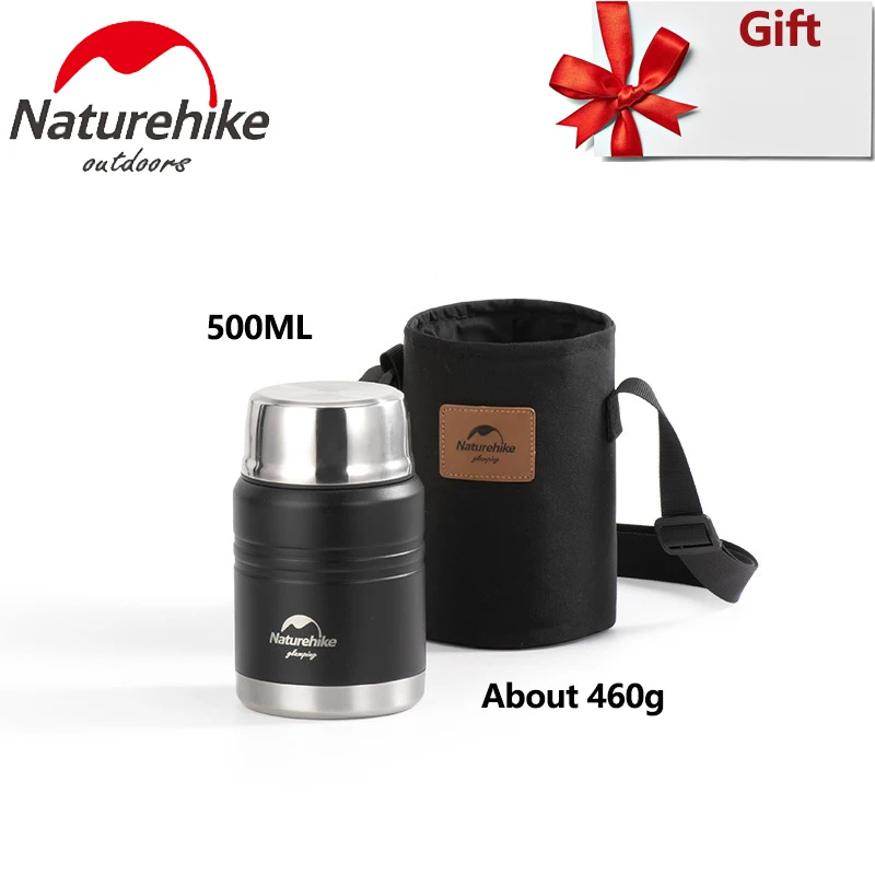 

Naturehike Stainless Steel Stew Beaker Outdoor Camping Stew Pot Travel Insulation Bucket 500ml/750ml Portable Kettle Keep Warm
