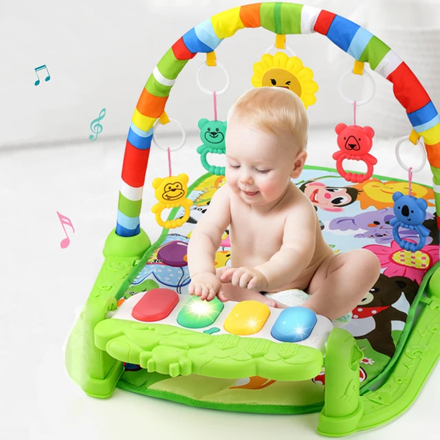 Baby Crawling Toys Fitness Frame Crawling Playmat Interactive Mobile Activity Floor Soft Mat Musical Piano Games Climbing Frame 1