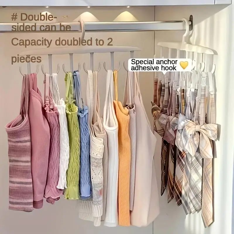12-Hook Rotating Hanger Space-Saving Closet Organizer for Ties, Belts,...