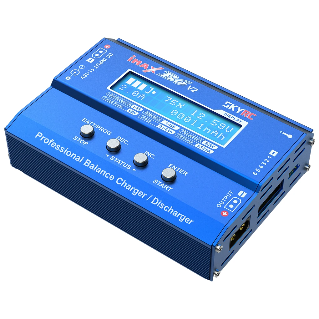 Skyrc Imax B6 Ac Rc Charger 80W B6Ac 6A Balance Charger Schermo Lcd Digitale Li-Ion Life Nimh Nicd Pb Lipo Caricabatteria