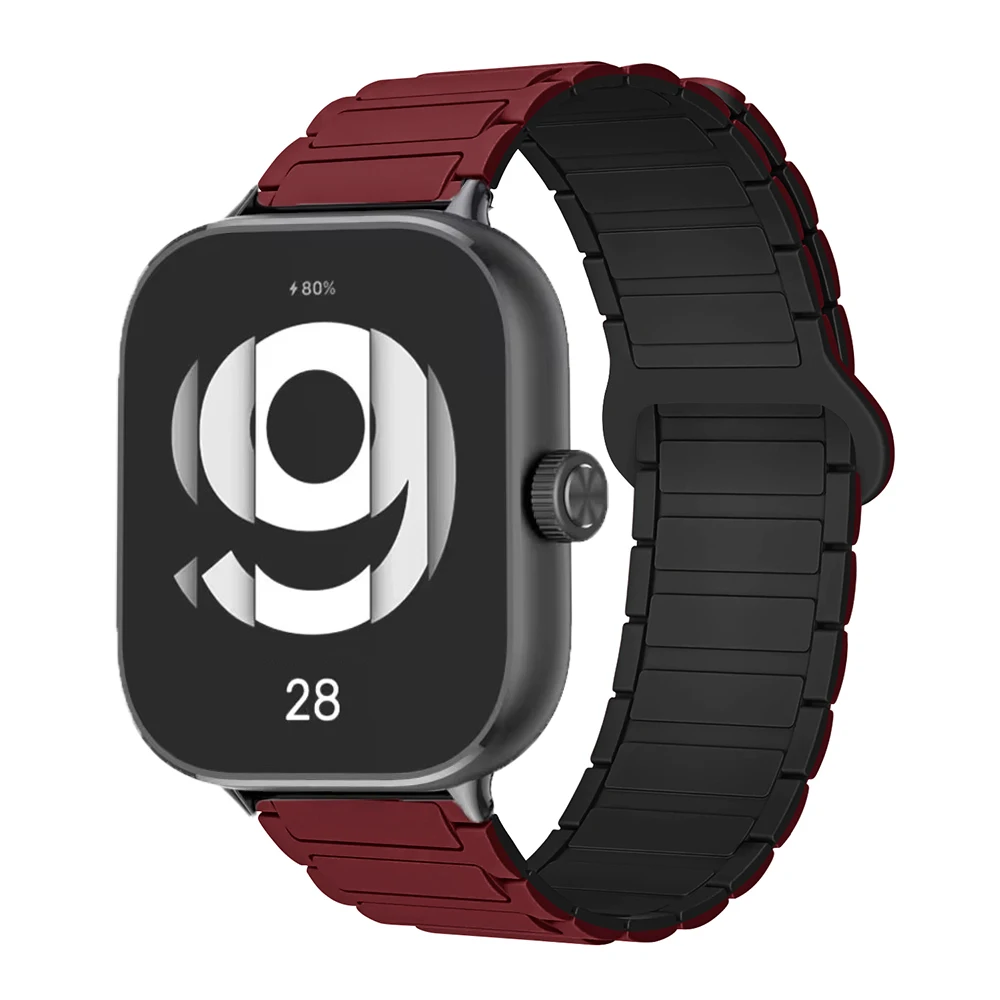 Magnetic Silicone Bracelet Strap - Replaceable Watchband Accessory