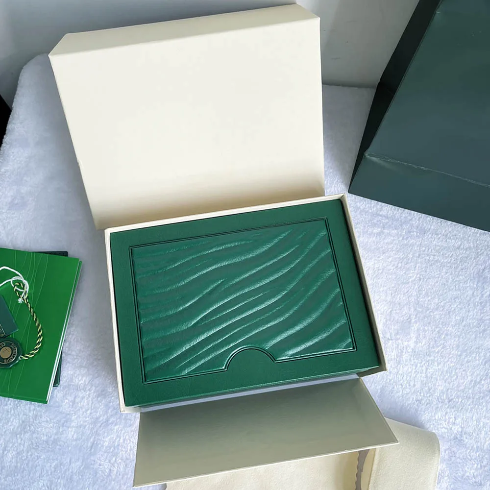 High Quality Green Watch Box Of Luxury Elegant Leather Wooden Watches Case With Microfiber Pillow In Quality Packing