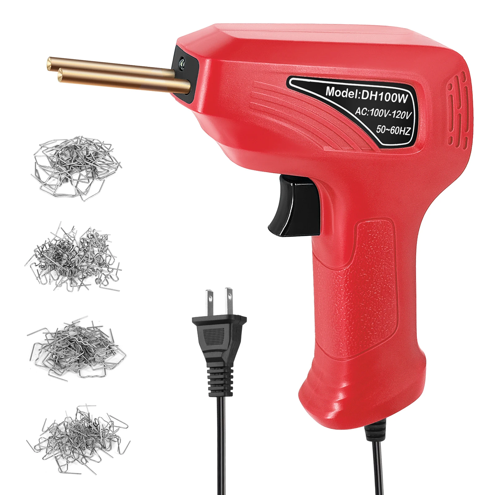 

100W 220V HOT Stapler Plastic Welder Heat Gun Plastic Welding Machine Bumper Soldering Iron Staples Bumper Repair Car Tools Kit