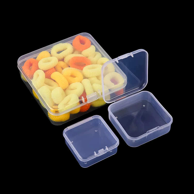Mini Storage Boxes Multifunctional Transparent Rectangular Mini Plastic Storage Box Jewelry Storage