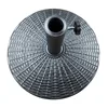 22lb Black Round Coated Resin Patio Umbrella Base, Holds Patio Umbrellas Securely 5