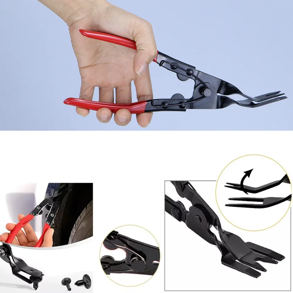 thumbnail image 2 of Auto Panel Clip Removal Pliers - Plastic Rivet Remover Tool For Car Trim & Fasteners 2 of 6