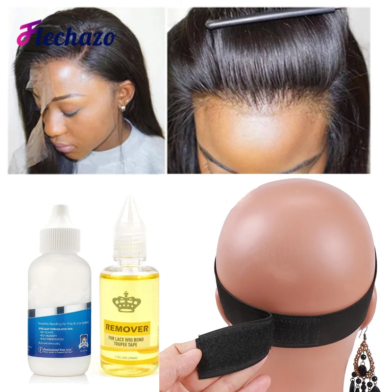 Waterproof Lace Wig Glue Kit For Lace Front Wig Hair Bond Glue Adhersive Wax Stick Tint Spray Edge Brush Melt Band