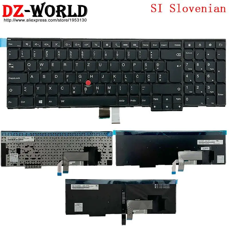 Eslovénia Backlit Teclado para Lenovo Thinkpad L570 P50s T560 W540 T540p W541 T550 W550s L540 L560 04y2412 04y2490 00pa600 si
