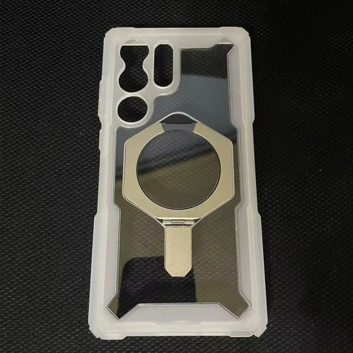 Magnetic Kickstand Rugged Armor Shockproof Case with MagSafe Compatibility
