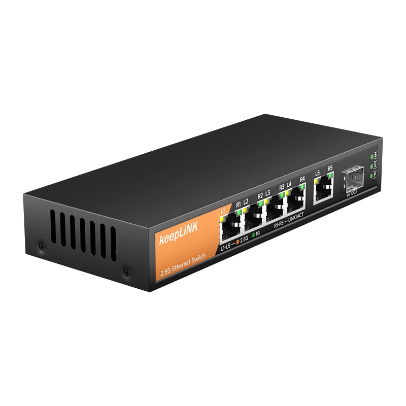 Keeplink-switch Ethernet com Portas 2.5gb Porta 10g Sfp Plus Desbloqueado Plug And Play - Imagem 4
