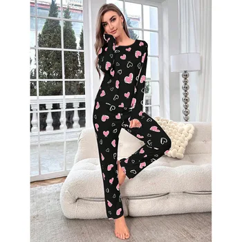 طقم بيجامة نسائي طقم بيجامات نسائي طقم سراويل قمصان نوم ملابس نوم للسيدات بيجاما ملابس منزلية نسائية بدلة نوم 2