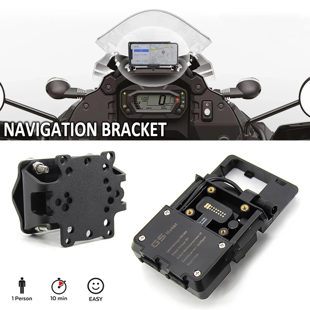 NEWForKawasakiKLR650KLR6502022MotorcycleFrontPhoneWireless