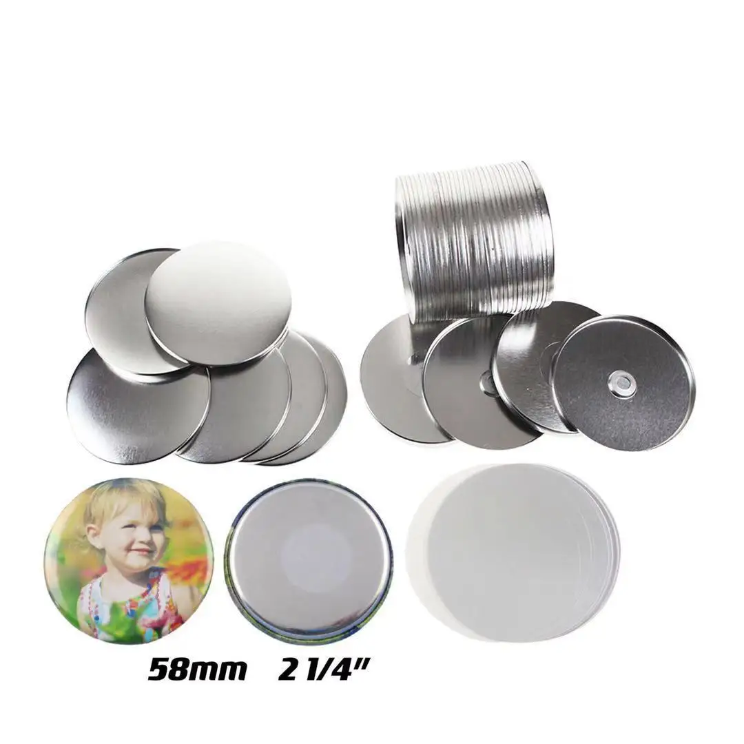 Badge parts button making supplies Magnetic fridge button pins blank button badge parts maker 25MM/37MM/44MM/58MM 50PCS