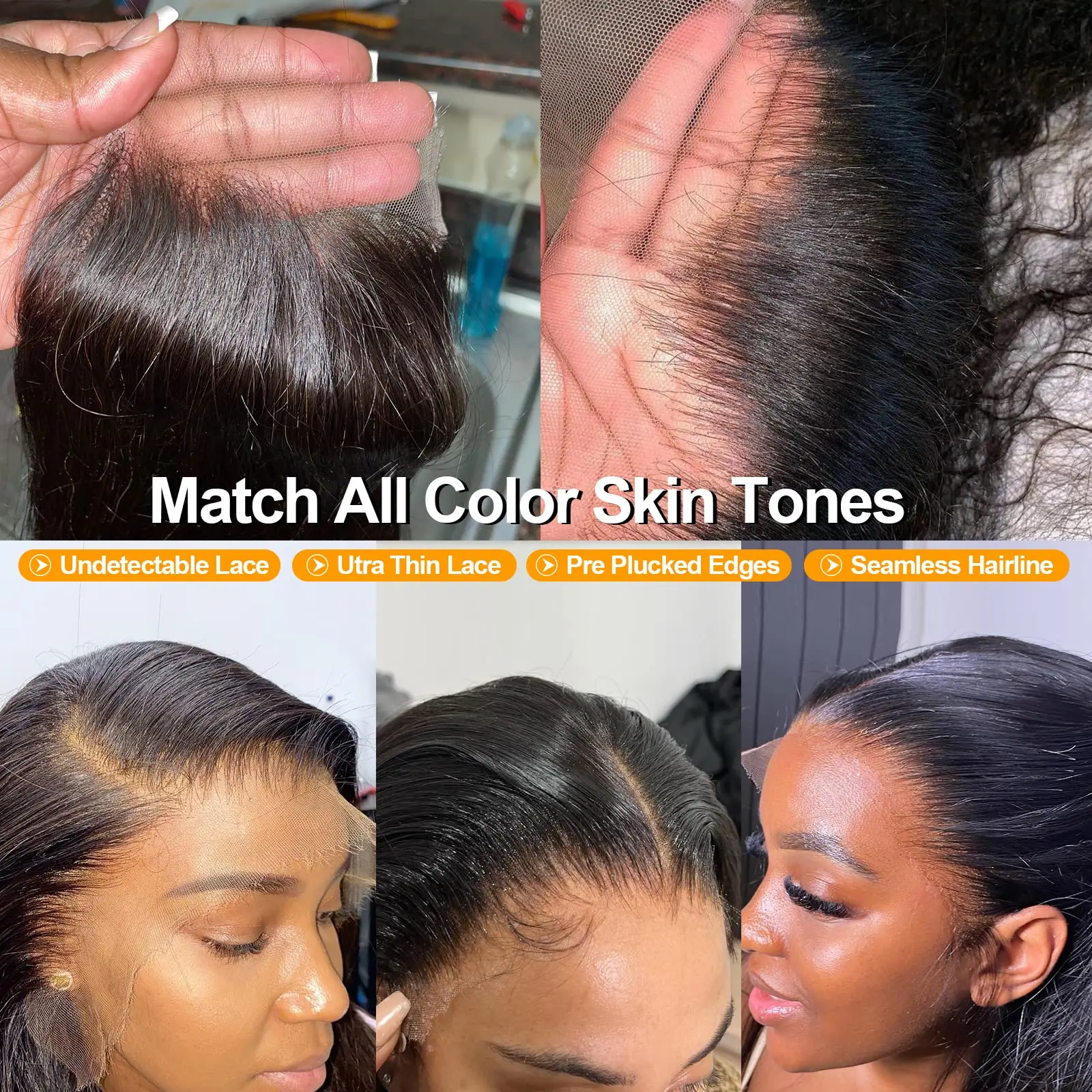 6X6 5X5 4x4 HD Lace Closure Human Hair Burmese Curly Melt Skins Pre Plucked 13x4 13x6 HD Lace Frontal Only