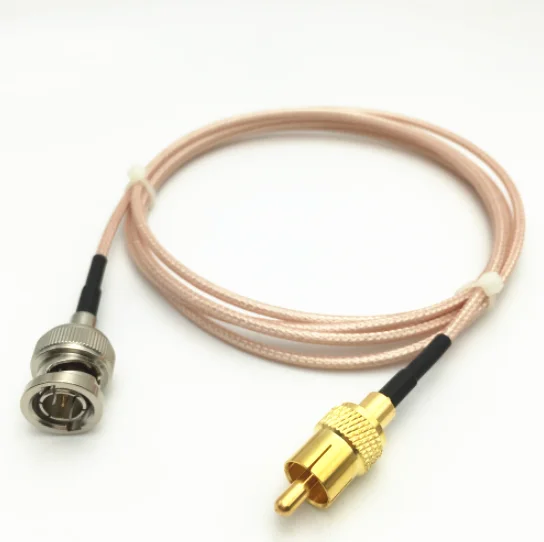 RG179 Cable BNC Male to RCA Male Connector RF Pigtail Caoxl Jumper Cable 75 Ohm Q9/RCA-JJ video cable rg179 cable connector