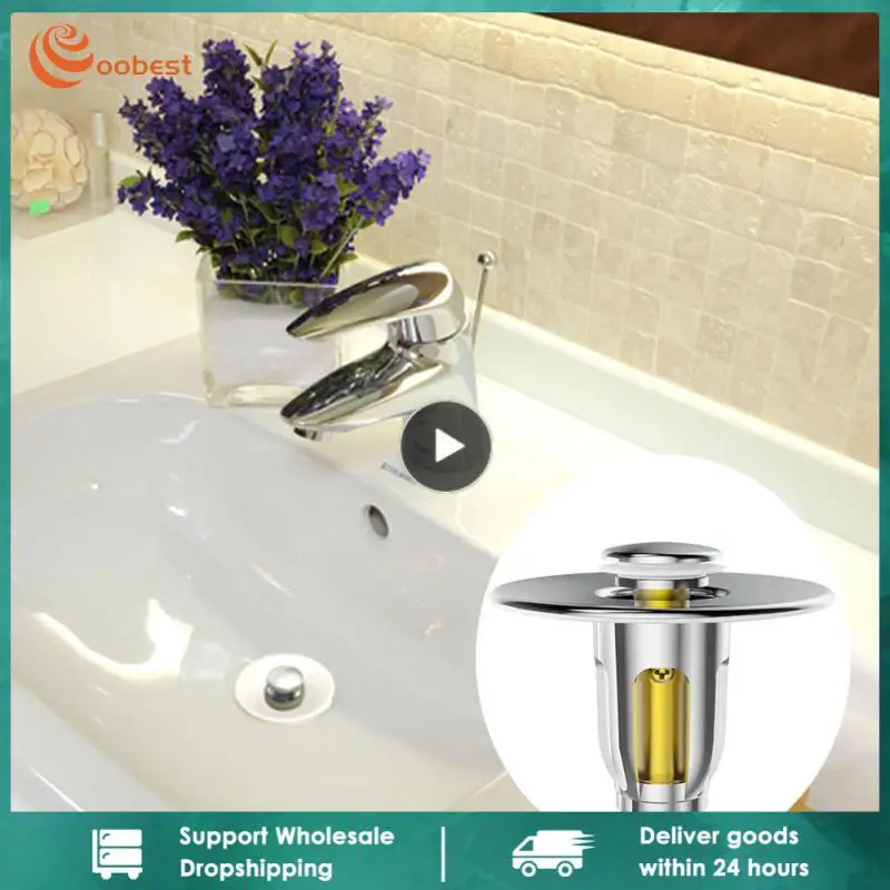 Bathroom Faucet Accessories Convenient Modern Easy To Install Durable Premium Brass Material Waste Stopper Sink Pop Up Drain