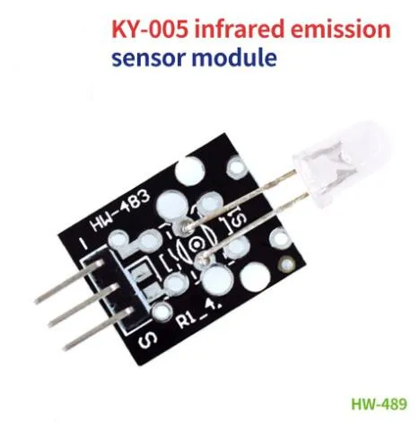 10Pcs Ky-005 Modulo Sensore Di Emissione A Infrarossi Con Telecomando A 3Pin Per Kit Sensore Arduino Starter Modulo Tubo Trasmettitore Ir Fai Da Te