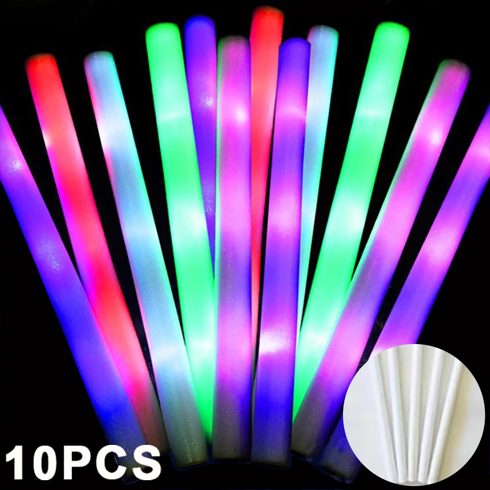 Glow Fever 10" (25.4cm) Barritas Luminosas Multicolor - 100 Uds Barritas Luminosas Bulk - Accesorio Fluorescente Para La Noche, Halloween Y Boda - Luz De Fiesta