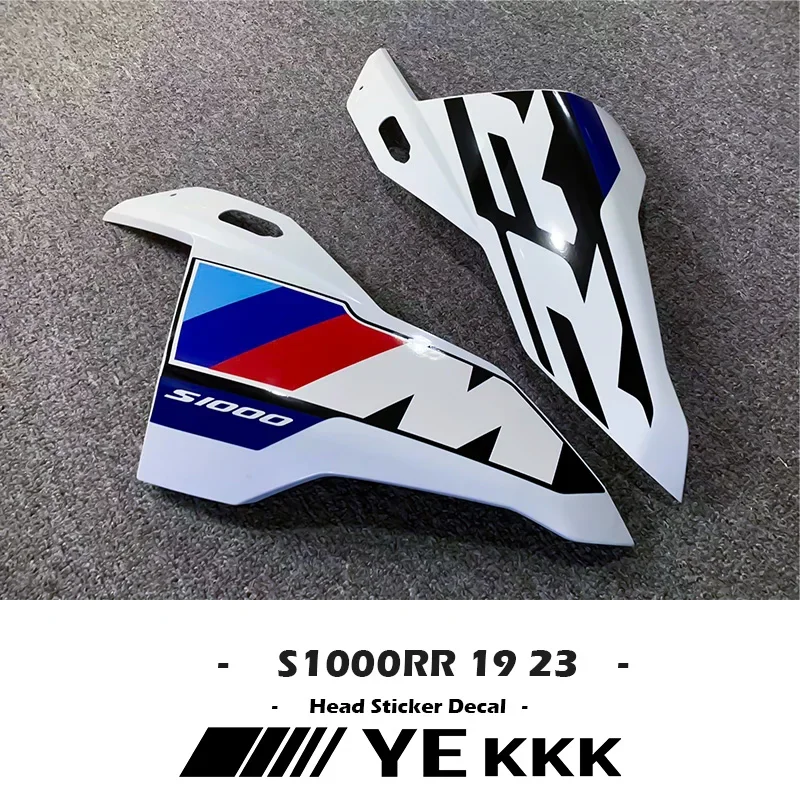 For BMW S1000RR S 1000RR RR 2023 2022 2021 2020 2019 Fairing Shell Head Hollow Sticker Decal Customization RR Drawing for ktm duke 250 duke 250 new full car fairing shell sticker decal air guide groove motorcycle stickers 250