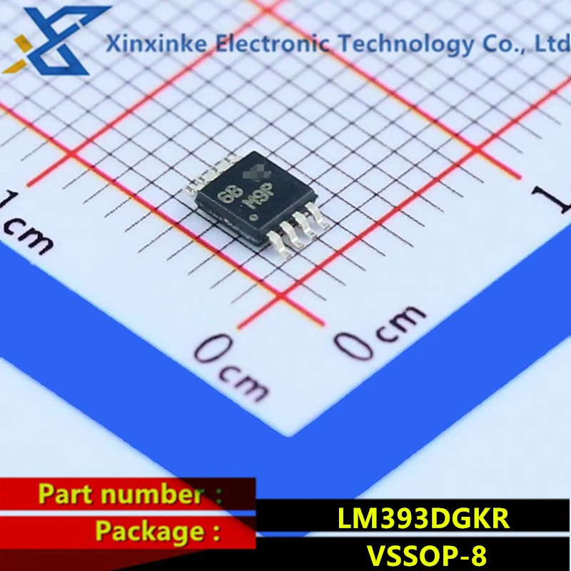 

LM393DGKR VSSOP-8 Marking: M9P Analog Comparators Dual Differential Comparator Brand New Original