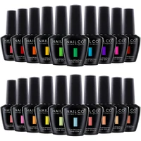 NAILCO 15ml Colors Gel Nail Polish Vernis Semi Permanent Solid Soak Off UV Gel Varnish Nail Art Manicure Base Top Coat Nail Glue 2