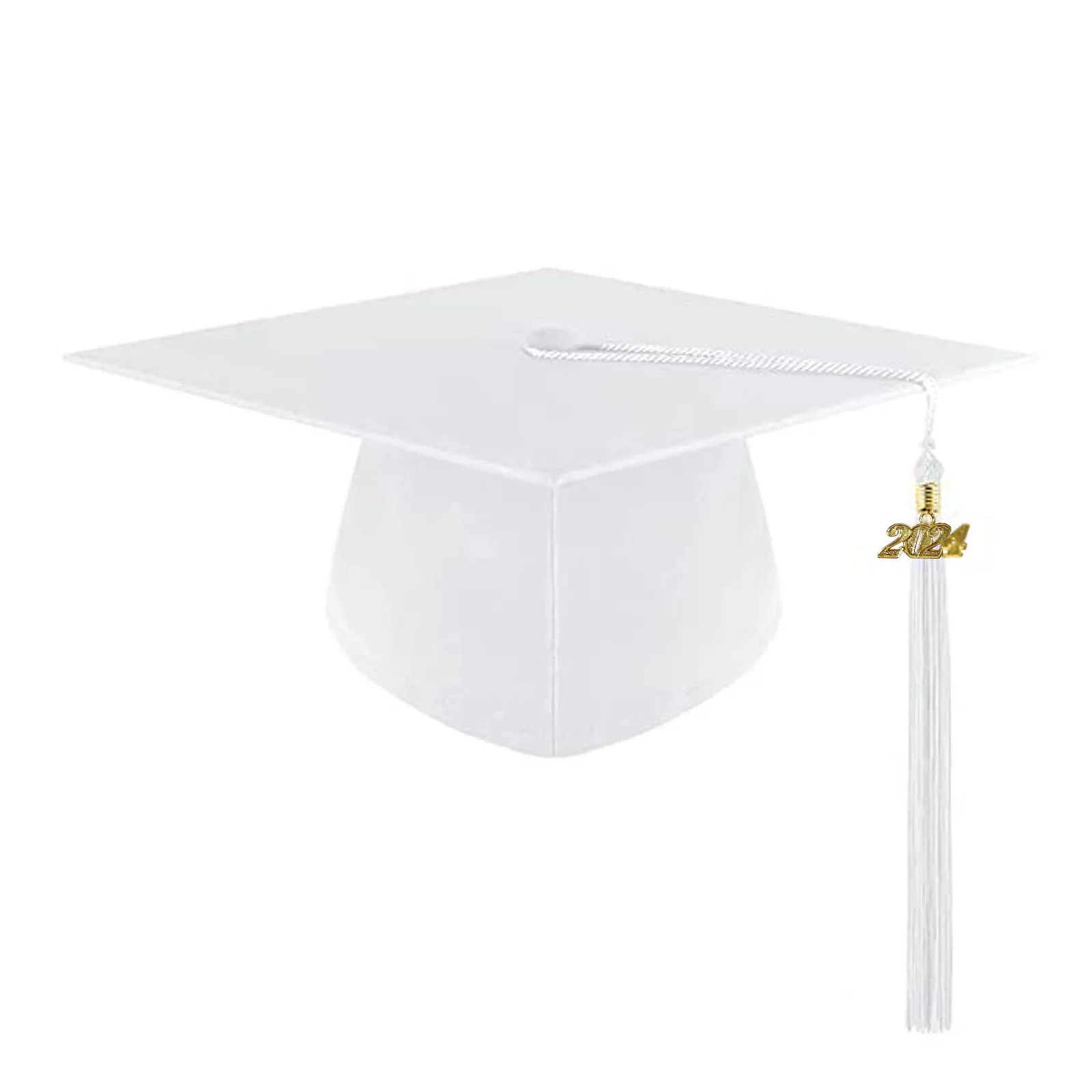 Children's Graduation Hat Tassel Girls Kindergarten Cap Tassel Elastic Preschool Graduation Cap Boys Adjustable Band kids caps