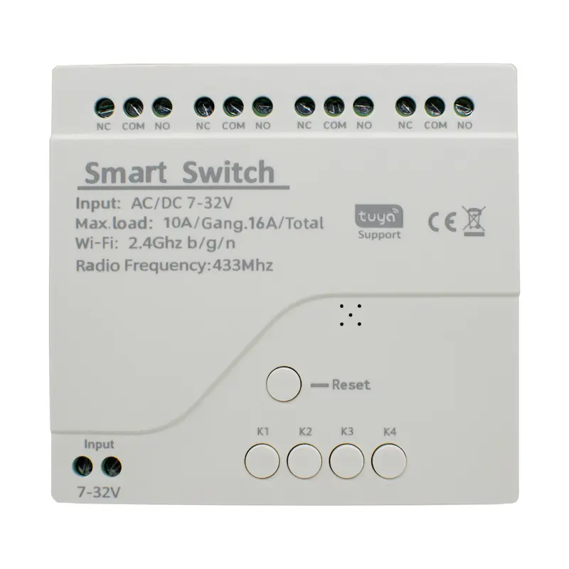Tuya Relay 4CH Smart Home Switch Module 5V 12V 32V 220V RF 433 Radio Remote Control Work With Alexa Google Home - Image 10