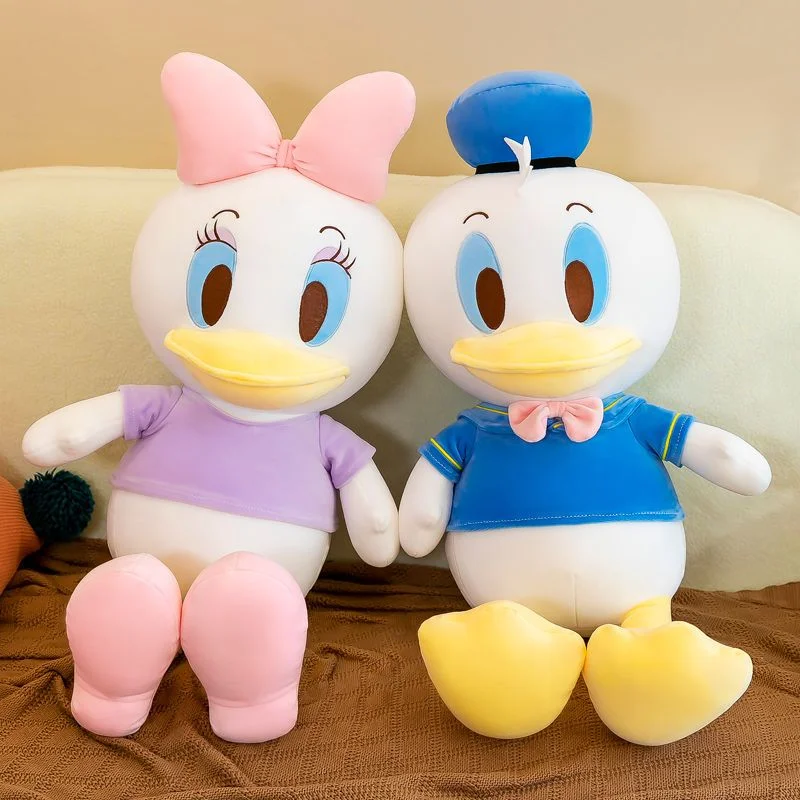 disney role playing doll parent child education interaction minnie donald duck winnie bear doll plush toy as a gift for children Disney Kawaii Donald Duck Plush Toy Doll Super Cute Duck Doll Cute Ragdoll Girls Children Bed Pillow Cartoon Anime Holiday Gift