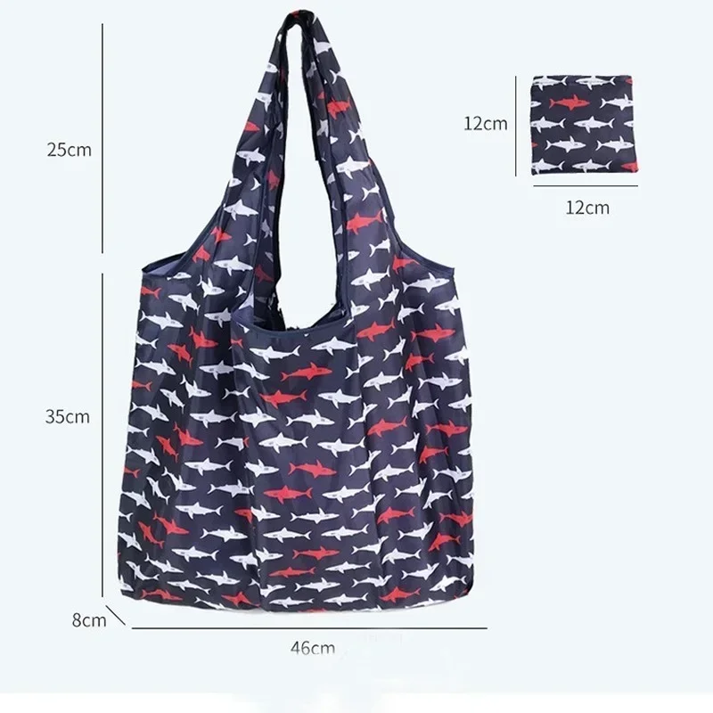 Fashion Printing Foldable Eco-Friendly Mom's Bag Tote Folding Pouch Handbags Convenient Large-capacity for Diaper Bags