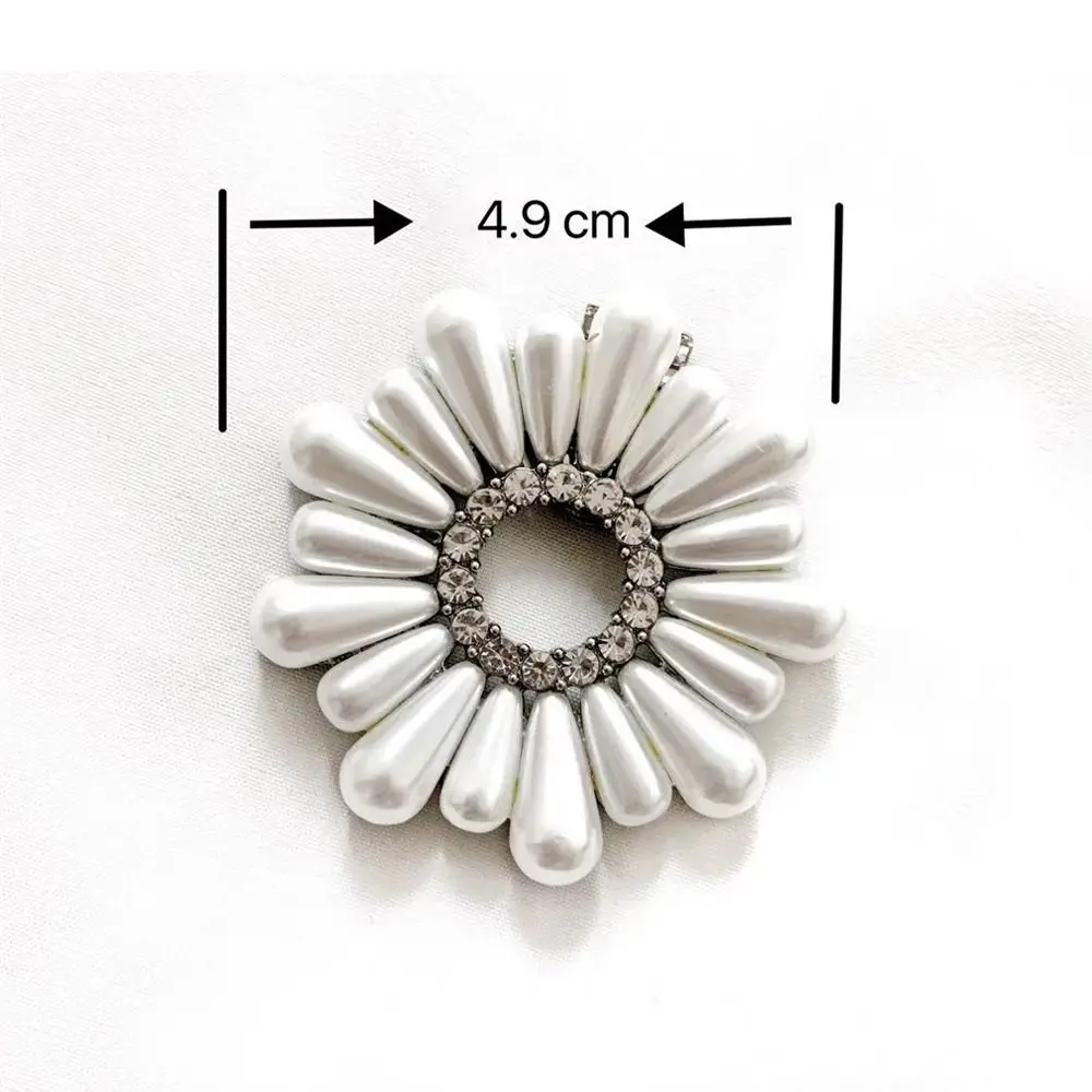 Clip Per Scarpe A Forma Di Fiore Con Strass - Decorazione Staccabile Per Tacchi, Stivali, Borse