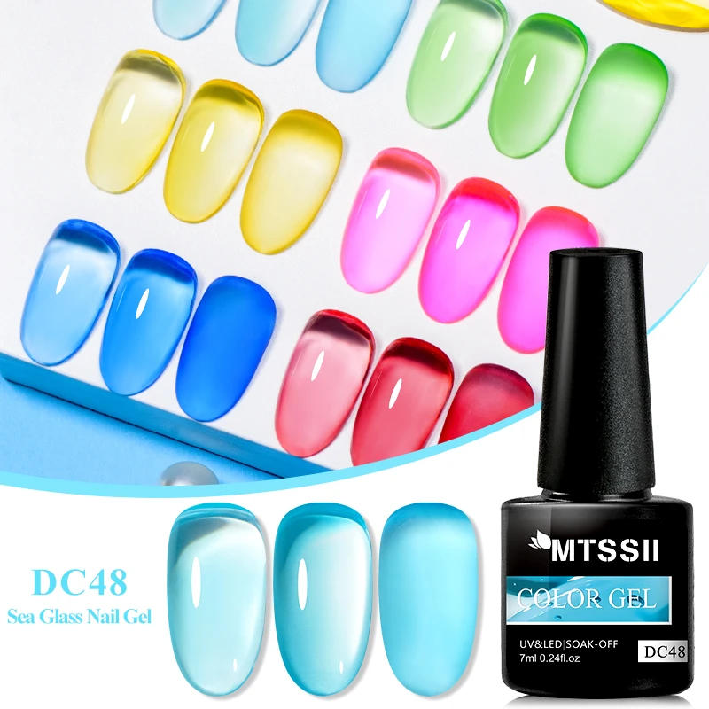 Mtssii Jelly Glass Gel Nail Polish Varnish Lacquer 7ml Translucent