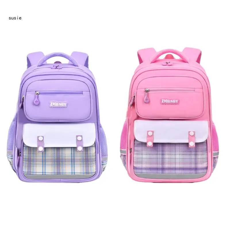 

X7YA Shoulder Bag Backpack Lightweight Primary School Bag Versatile Splashproof Bags