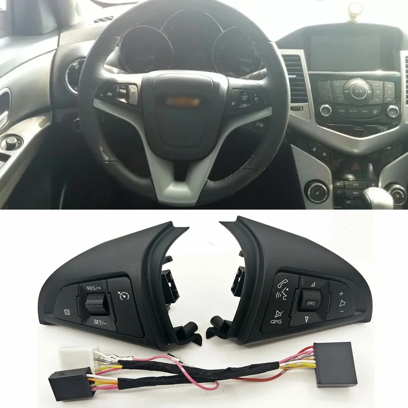 ForChevroletCruze20092014WhitelightMultifunctionSteeringWheel
