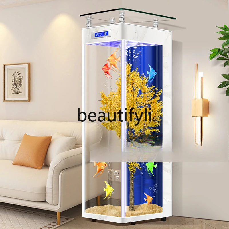 Floor-to-Ceiling Ecological Fish Tank 4