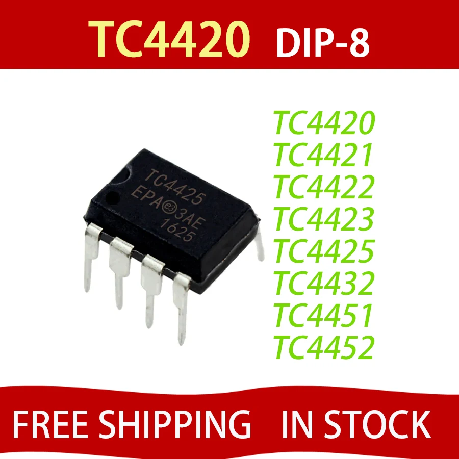 1PCS-TC4420-TC4421-TC4422-TC4423-TC4425-TC4432-TC4451-TC4452-DIP-8 ...