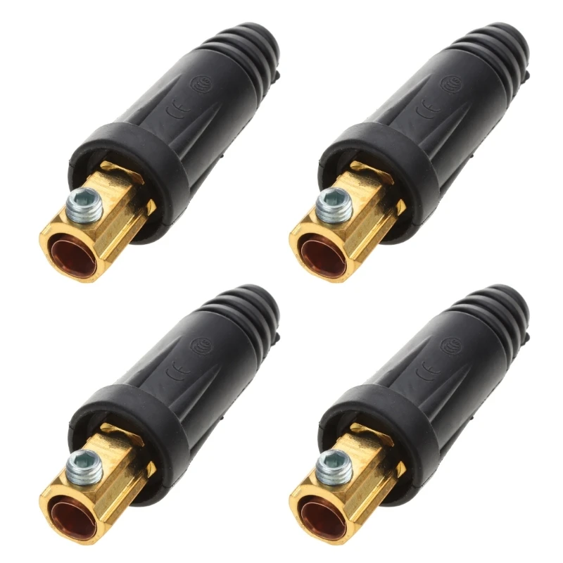 2Pcs Welding Cable Quick Connector Pair 200Amp-300Amp (#4-#1) 35-50 SQMM for Welder Machine Accessories DropShipping accessories durable hot new parts useful welding cable connector tig 2pcs adaptor cutting dkj10 25 pair plasma