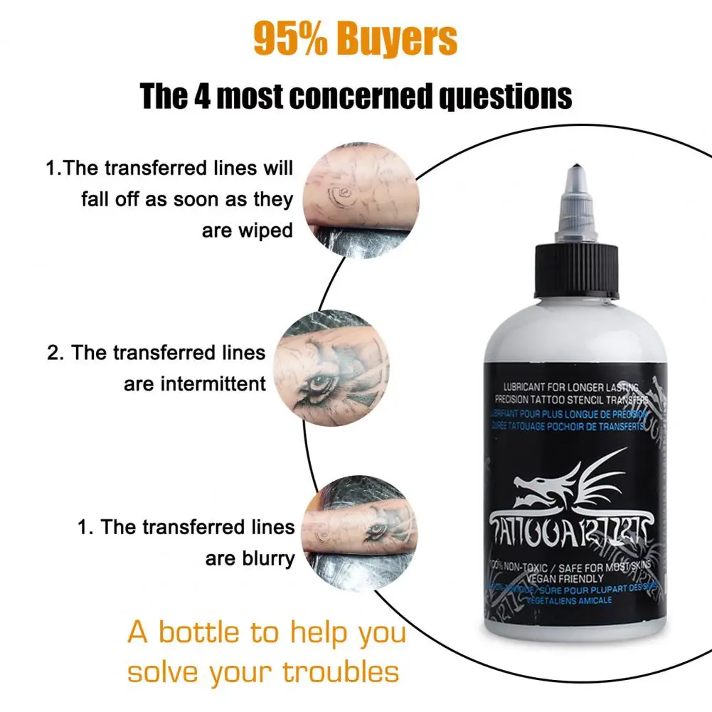 30/120/250ML Professional Tattoo Stencil Magic Gel Thermal Copier Tattoo Transfer Stuff Solution Cream Ink Set
